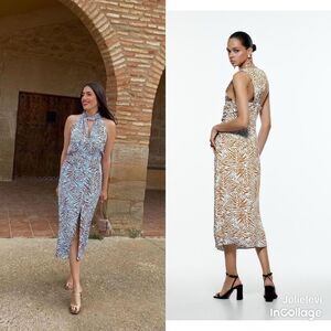 ZARA ZEBRA PRINTED DRESS